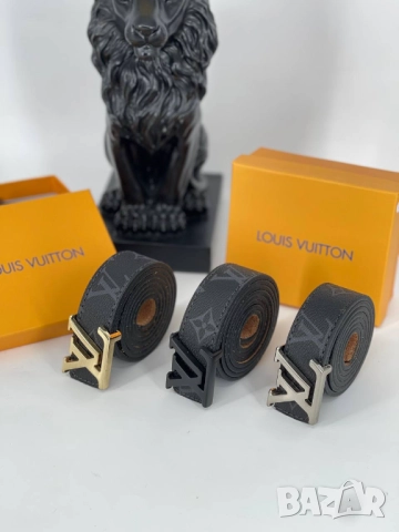 колани от естествена кожа в кутия louis vuitton