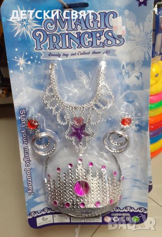 Нови детски комплекти за принцеси, снимка 1 - Шноли, диадеми, ленти - 35252062