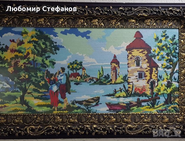 Гоблен с рамка, снимка 6 - Гоблени - 29713300