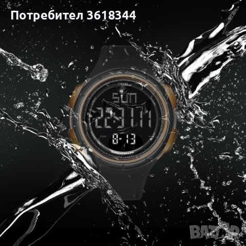 Дигитален часовник SMAEL 1618 – черно и злато, снимка 2 - Мъжки - 42599597