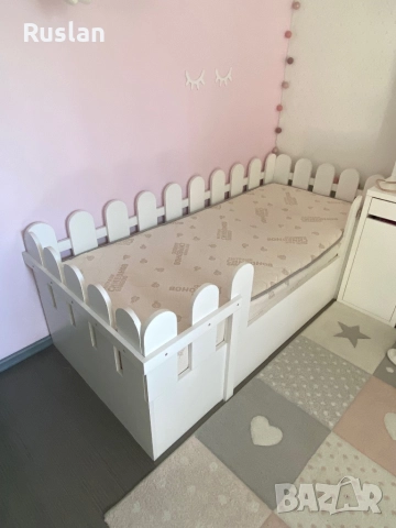 Детско легло 90 см./180 см., снимка 2 - Спални и легла - 51772056