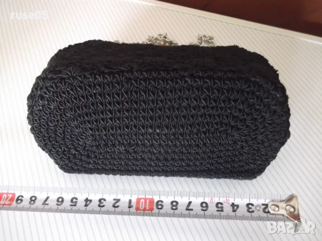 Чанта дамска в оплетка и ръкавици на 1 кука стара, снимка 7 - Чанти - 49701864