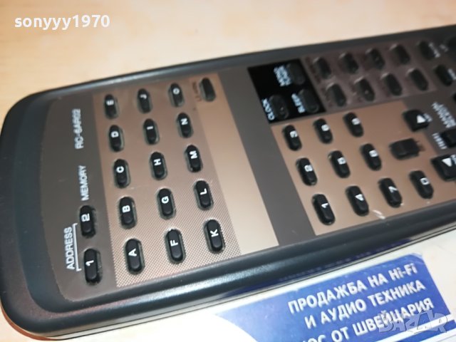 alwa RC-6AR02 big audio remote control-ВНОС SWISS 2504231723, снимка 2 - Ресийвъри, усилватели, смесителни пултове - 40484599