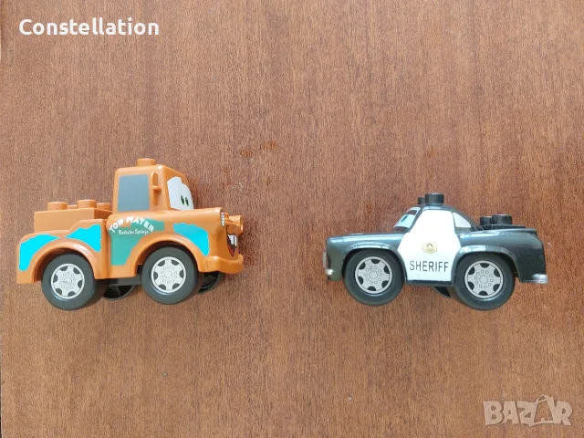 Играчки Disney Cars (Колите) - Mater (Матю) и Sheriff, снимка 6 - Коли, камиони, мотори, писти - 56012595