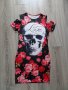  Рокля череп с отворени рамене , снимка 11