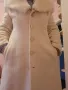 Бяло Шампанско палто яке връхна дреха с пухена яка , снимка 3