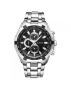 Мъжки сребрист бизнес часовник (005), снимка 1 - Мъжки - 44728738