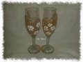 Рисувани чаши за бяло вино, снимка 5