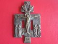 Уникален руски бронзов кръст икона , снимка 5