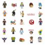 50 бр Роблокс roblox самозалепващи лепенки стикери за украса декор картонена торта и др парти, снимка 3