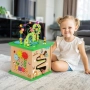 OOOK 5 в 1 Активен център,голям дървен куб за игра образователен пъзел, снимка 3