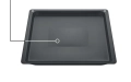 Bosch hez631070, Тава за печене, 30 x 455 x 375 мм, Антрацит, снимка 2