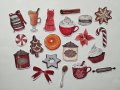 Дизайнерски скрапбук стикери Christmas gingerbread 20 бр - V082, снимка 1 - Други - 42297514