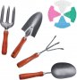 Нов Комплект градински инструменти от неръждаема стомана 4 броя, снимка 1 - Градински инструменти - 33693610
