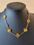 Златно дамско колие с 10 детелини от тигрово око, Van Cleef & Arpels, снимка 4