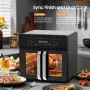 Iceagle XXL Фритюрник с горещ въздух 23L с двойна камера с подвижен разделител за готвене, снимка 3