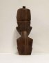 Африка, дърво, фигура, мъж, скулптура, антика, бюст, снимка 4