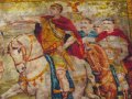 19 век Октивиан Август Стенен Вълнен Килим,Гоблен рядък, снимка 2