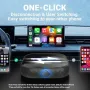 Нов Безжичен адаптер за CarPlay и Android Auto 2 в 1 за автомобили 2016+, снимка 2