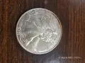 Американски сребърен орел“ (American Silver Eagle), емитирана от Монетния двор на САЩ (United States, снимка 2