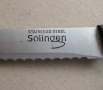 Кухненски нож Solingen за хляб 33 см вълнообразен пластм. дръжка, съвсем запазен, снимка 5