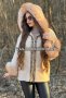 Дамско луксозно палто с лисица код 827, снимка 1 - Палта, манта - 39378857