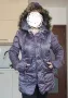 Зимно яке топло промазано срещу вятър с качулка дълго XXL, снимка 2