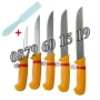 Комплект от професионални месарски ножове 5 части + подарък брус за заточване, снимка 1