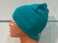 Нова дамска зимна шапка с подгъв в зелен цвят, снимка 4