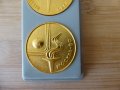 Комплект монети плакети медали Олимпиада Москва 80 мечето Миша плакет, снимка 4