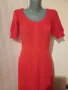 ПЛЕТЕНА ЧЕРВЕНА РОКЛЯ KENVELO - Размер М, снимка 3