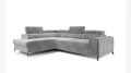 Ъглов Диван разтегателен с ракла - ляв ъгъл, сив, снимка 1