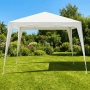 Градинска шатра - 3 x 3 м, полиетилен бяла, снимка 1
