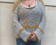 Дамска плетена блуза, уникат, размер S/M, снимка 2