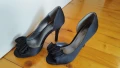 Сатенени черни обувки 36 номер , снимка 3