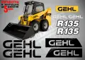 GEHL строителна техника и механизация стикери, снимка 3