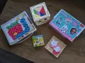 Лот от играчки - образователни - пъзели и дървени кубчета, снимка 1