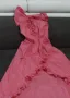 Лятна,асиметрична рокля в наситен розов цвят, снимка 2