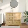 vidaXL Скрин Corona, 112x48x91 см, бор масив, снимка 3