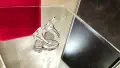Van Cleef & Arpels VCA Silver Mother of Pearl Magic Alhambra Between the Finger Дамски Пръстен, снимка 5