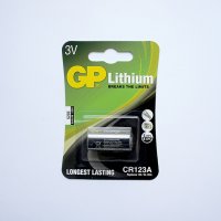 Литиева батерия GP за фотоапарат 3V CR123A (DL123A), снимка 1 - Друга електроника - 42632676