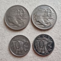 Монети. Австралия.  10 ,20 цента . Различни монети., снимка 2 - Нумизматика и бонистика - 39654273