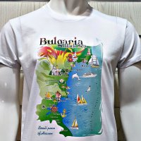 Нова мъжка тениска с трансферен печат Черно море - България, снимка 3 - Тениски - 29889429