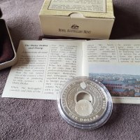 1 сребърен долар 2003 Австралия Holey Dollar and Dump oz, снимка 8 - Нумизматика и бонистика - 40701243