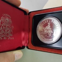 1 сребърен долар 1975 година Канада Елизабет II сребро, снимка 2 - Нумизматика и бонистика - 35285031