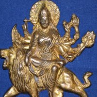 старинна ориенталска фигурка от позлатен бронз, снимка 5 - Антикварни и старинни предмети - 17352094