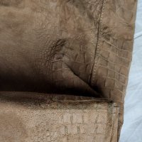 Луксозна кожена чанта тип Биркин от истинска кожа, Италия, снимка 6 - Чанти - 42378492
