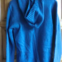 пуловер с качулка и бродерия, снимка 5 - Блузи с дълъг ръкав и пуловери - 37372406