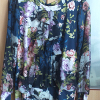 Модерна блуза шарена, снимка 1 - Блузи с дълъг ръкав и пуловери - 44793982