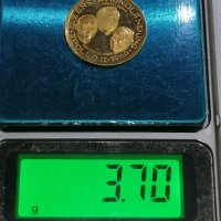Юбилейна златна монета Apollo 11, снимка 2 - Нумизматика и бонистика - 37382654